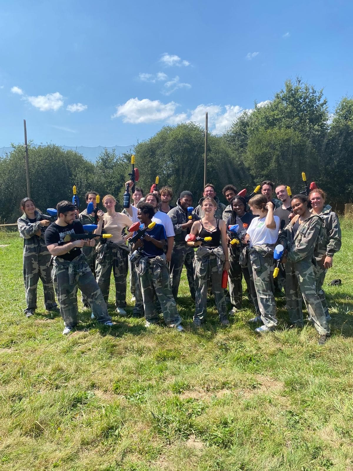 Paintball team building